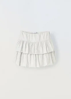 Blukids Gonna a balze in cotone stretch ragazza- Gonne