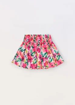 Blukids Gonna in american crepe a balze bambina- Gonne