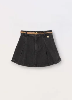 Blukids Gonna in denim di puro cotone bambina- Gonne