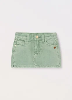 Blukids Gonna in denim di puro cotone bambina- Gonne