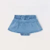 Blukids Gonna in french terry denim neonata- Gonne
