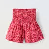 Blukids Gonna pantalone con vita in punto smock ragazza- Gonne