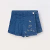 Blukids Gonna pantalone in denim di cotone stretch bambina- Gonne