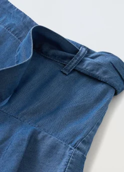 Blukids Gonna pantalone in denim di puro lyocell bambina- Jeans