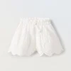 Blukids Gonna pantalone in puro cotone sangallo bambina- Gonne