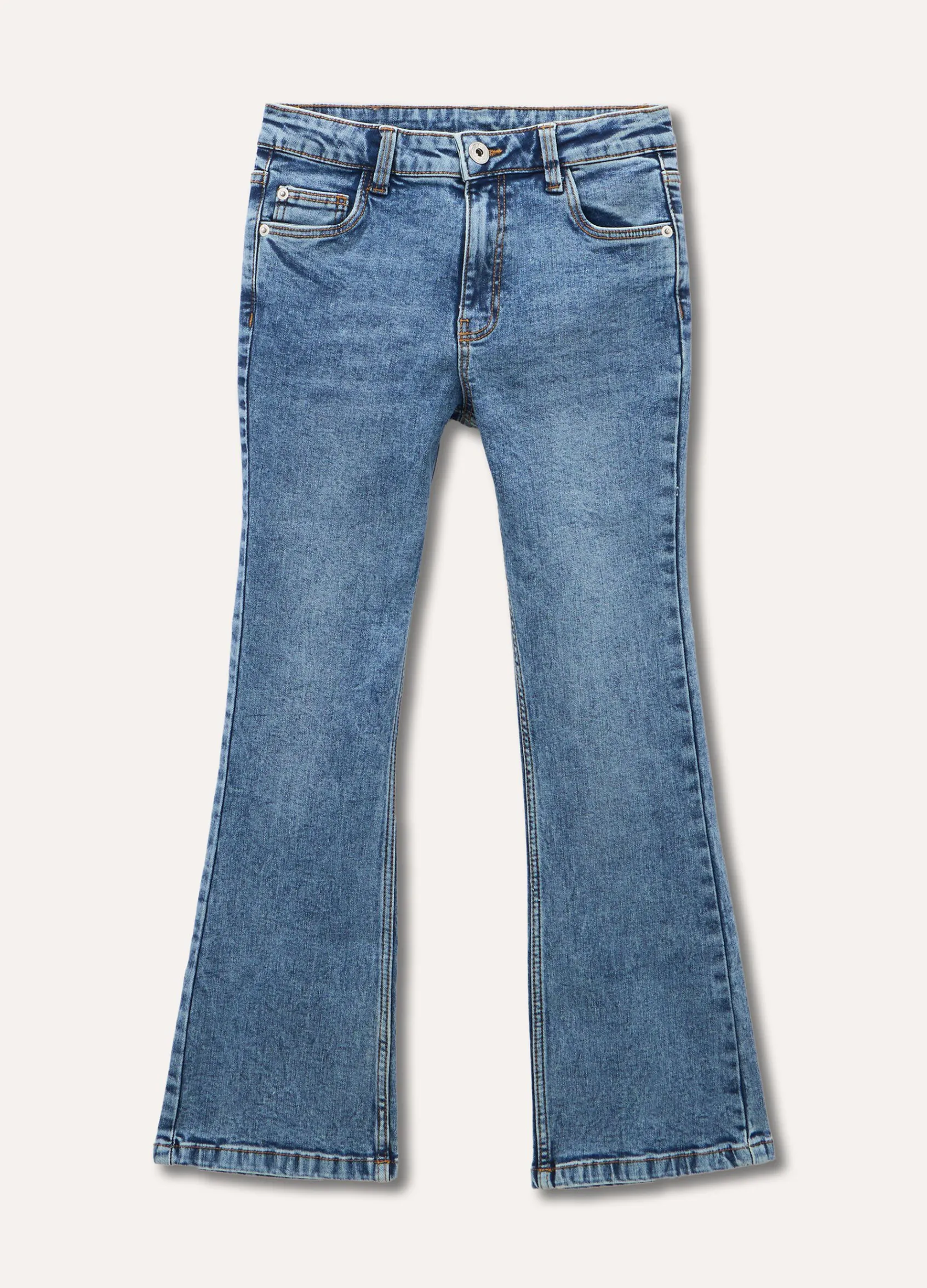 Blukids Jeans flare fit in cotone stretch ragazza- Jeans