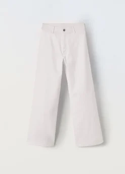 Blukids Jeans in cotone stretch wide leg ragazza- Jeans