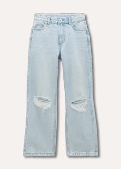 Blukids Jeans in puro cotone wide leg ragazza- Jeans