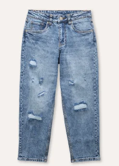 Blukids Jeans ripped in cotone stretch ragazzo- Jeans