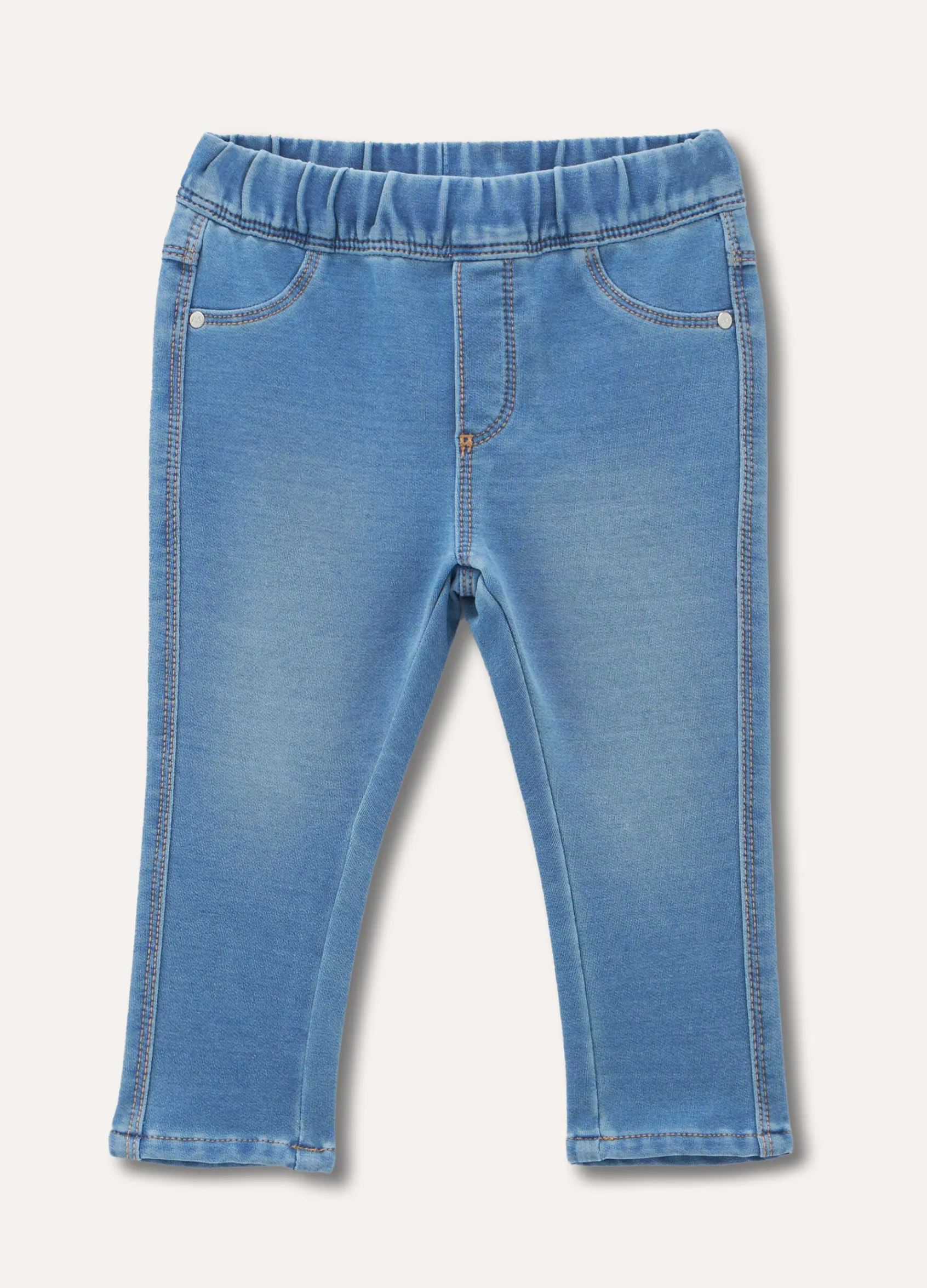 Blukids Jeggings in cotone stretch neonata- Pantaloni