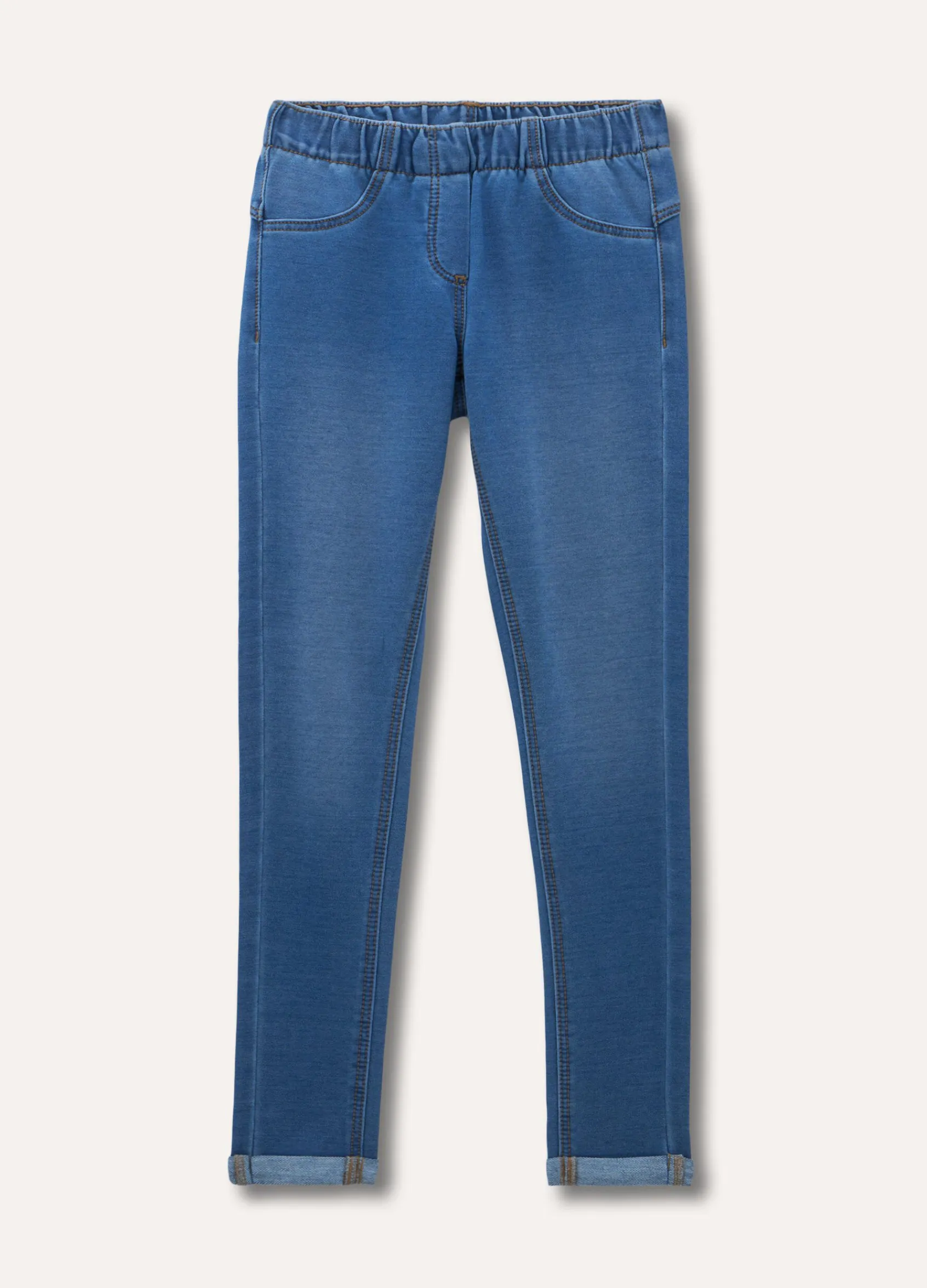 Blukids Jeggings in cotone stretch ragazza- Pantaloni