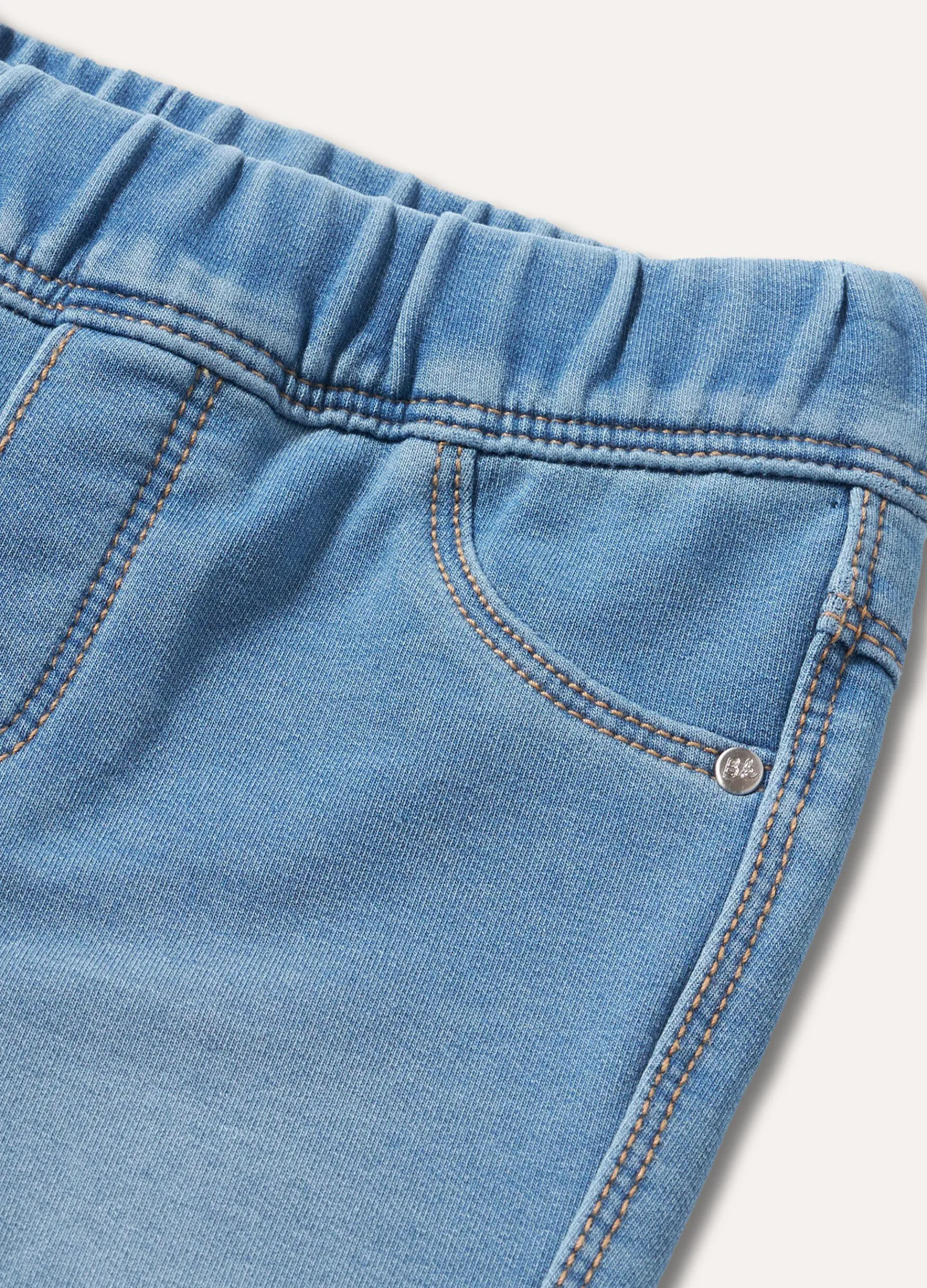 Blukids Jeggings in cotone stretch neonata- Pantaloni