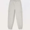 Blukids Jogger cargo in french terry di cotone ragazza- Pantaloni