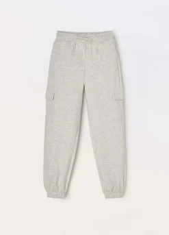 Blukids Jogger cargo in french terry di cotone ragazza- Pantaloni