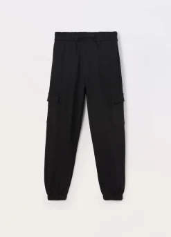 Blukids Jogger cargo in french terry di cotone ragazza- Pantaloni
