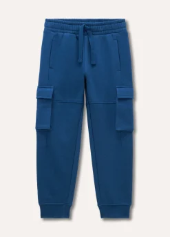 Blukids Jogger cargo misto cotone bambino-Bambino Pantaloni