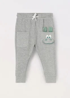 Blukids Jogger in cotone mélange neonato- Pantaloni