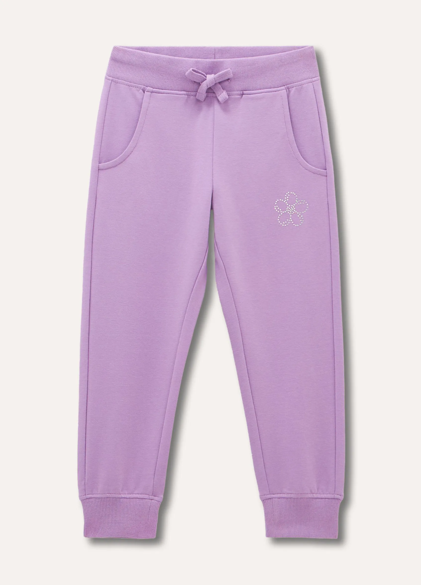 Blukids Jogger in cotone stretch bambina- Leggings