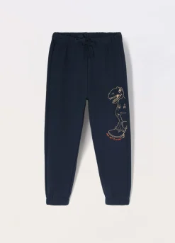 Blukids Jogger in french terry di puro cotone bambino-Bambino Pantaloni