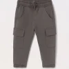 Blukids Jogger in french terry di puro cotone neonato- Pantaloni