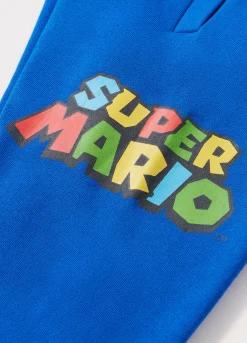Blukids Jogger in french terry di puro cotone bambino Super Mario-Bambino Pantaloni