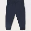 Blukids Jogger in jersey di puro cotone neonato- Pantaloni