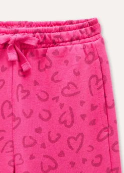 Blukids Jogger in puro cotone con stampa bambina- Pantaloni