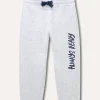 Blukids Jogger in puro cotone mélange bambino-Bambino Pantaloni