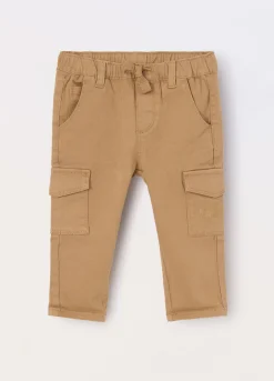 Blukids Joggers cargo in twill di cotone stretch neonato- Pantaloni