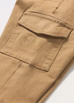 Blukids Joggers cargo in twill di cotone stretch neonato- Pantaloni