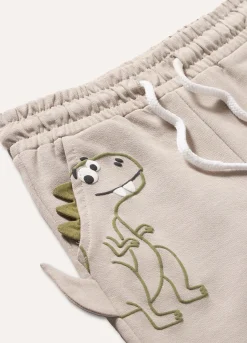 Blukids Joggers in felpa di puro cotone con applicazioni 3D neonato- Pantaloni