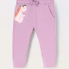 Blukids Joggers in french terry di cotone stretch neonata- Pantaloni