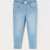 Blukids Joggers in french terry denim bambino-Bambino Pantaloni