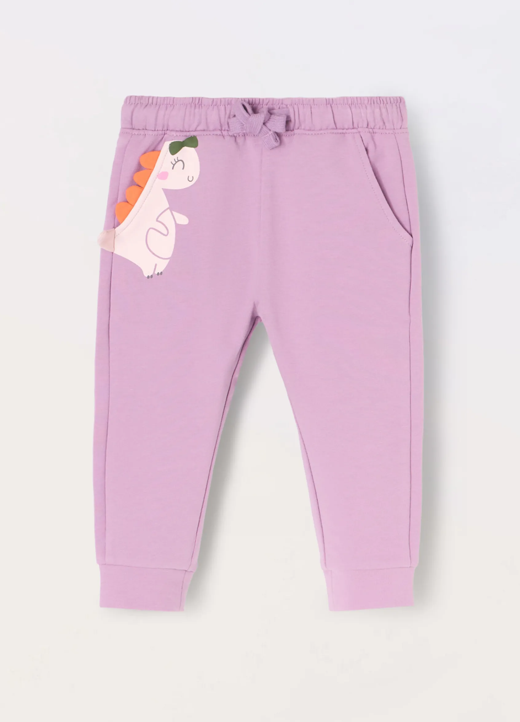 Blukids Joggers in french terry di cotone stretch neonata- Pantaloni