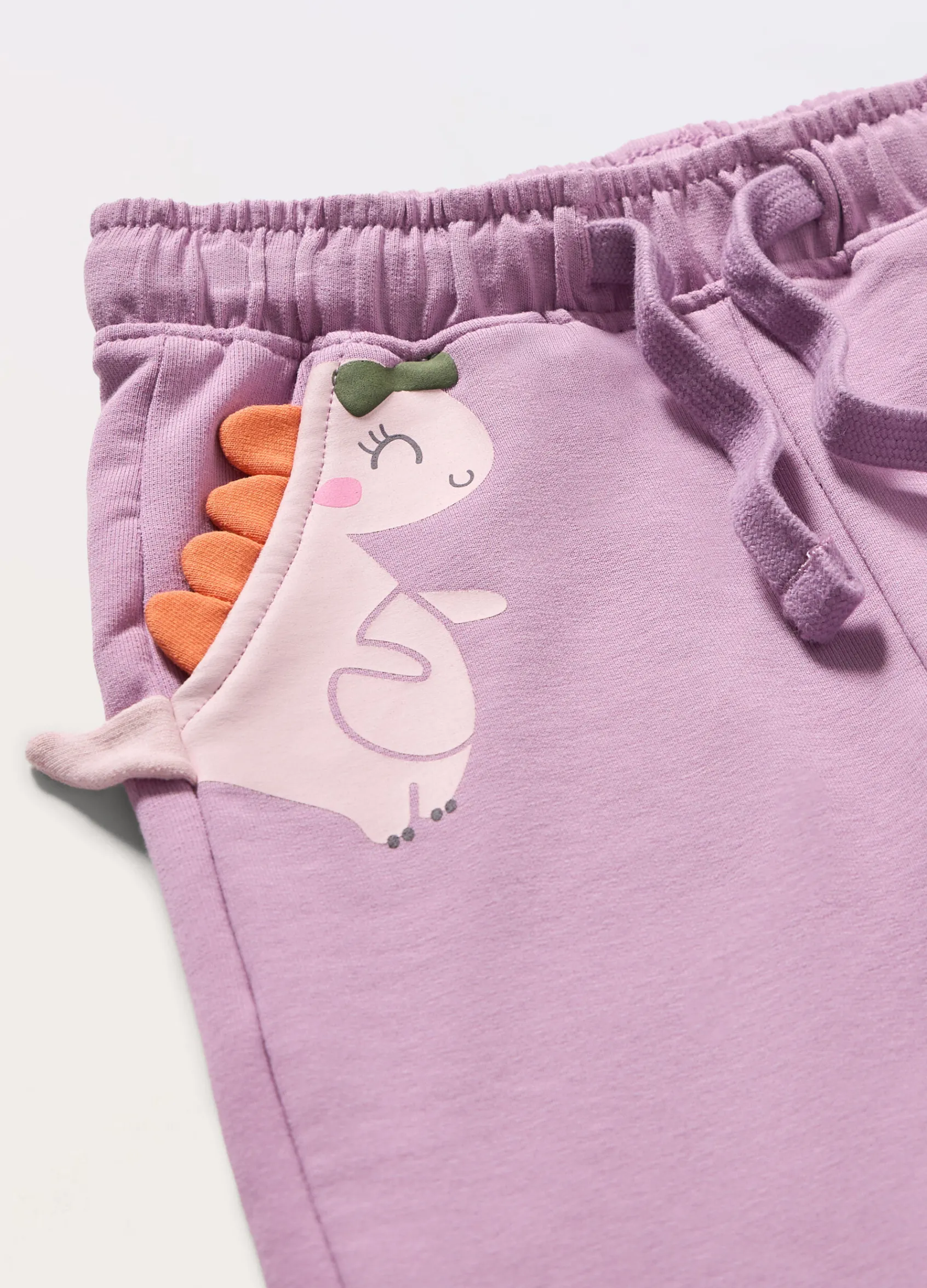 Blukids Joggers in french terry di cotone stretch neonata- Pantaloni