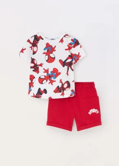 Blukids Jogging set corto in jersey di puro cotone neonato- Completini