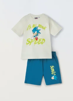 Blukids Jogging set corto in puro cotone bambino-Bambino Set E Coordinati