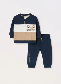Blukids Jogging set Disney in felpa di puro cotone neonato- Completini