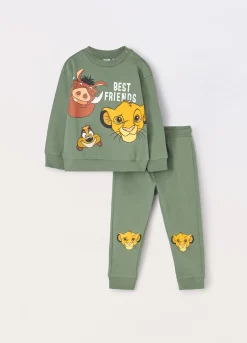 Blukids Jogging set Disney in felpa di puro cotone neonato- Completini