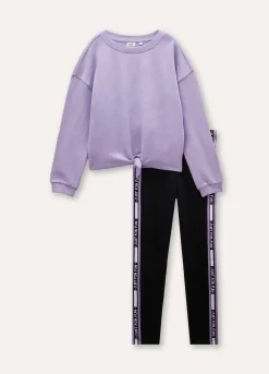 Blukids Jogging set in cotone con leggings ragazza- Set E Coordinati