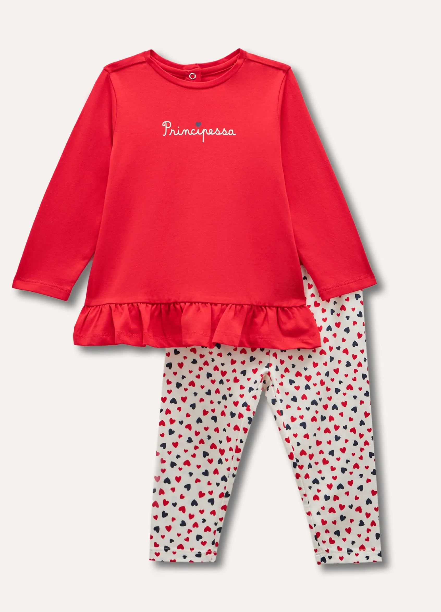 Blukids Jogging set in cotone stretch neonata- Completini
