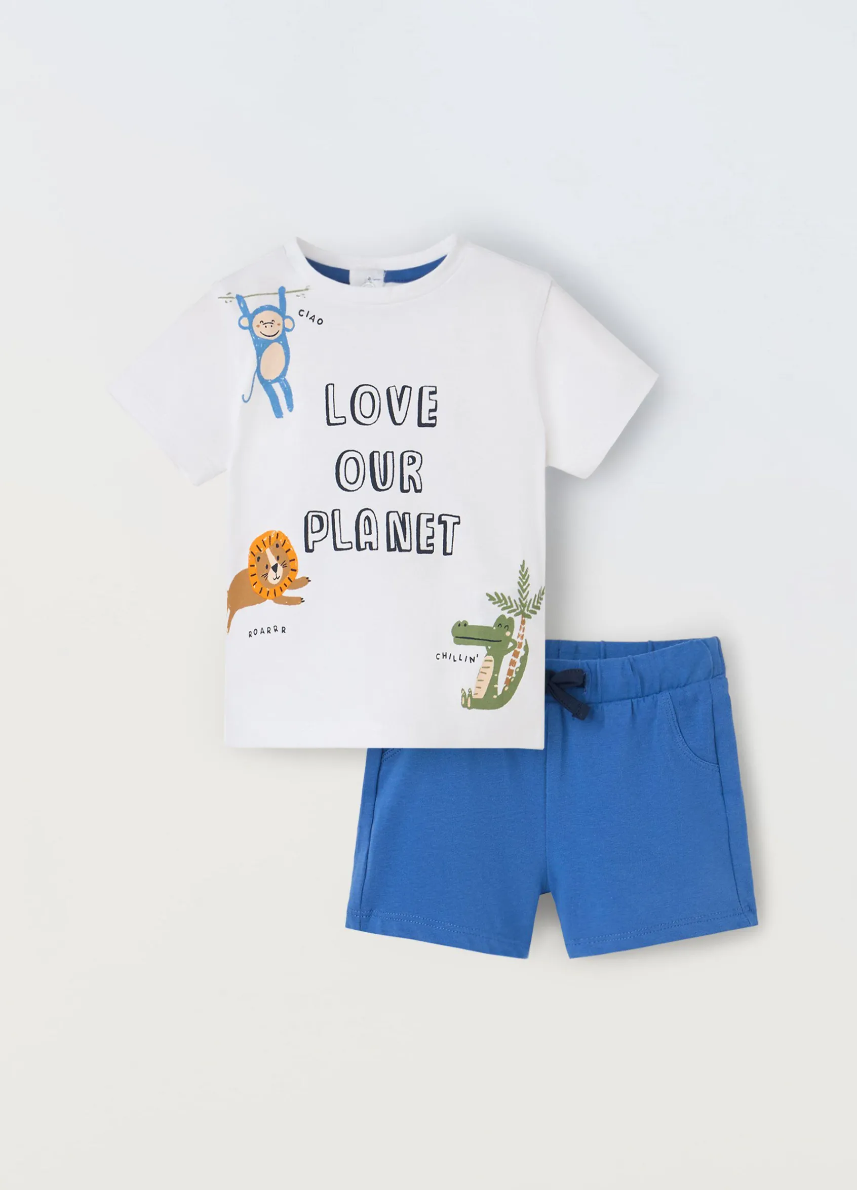 Blukids Jogging set in cotone stretch neonato- Completini