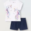 Blukids Jogging set in cotone stretch bambina- Set E Coordinati
