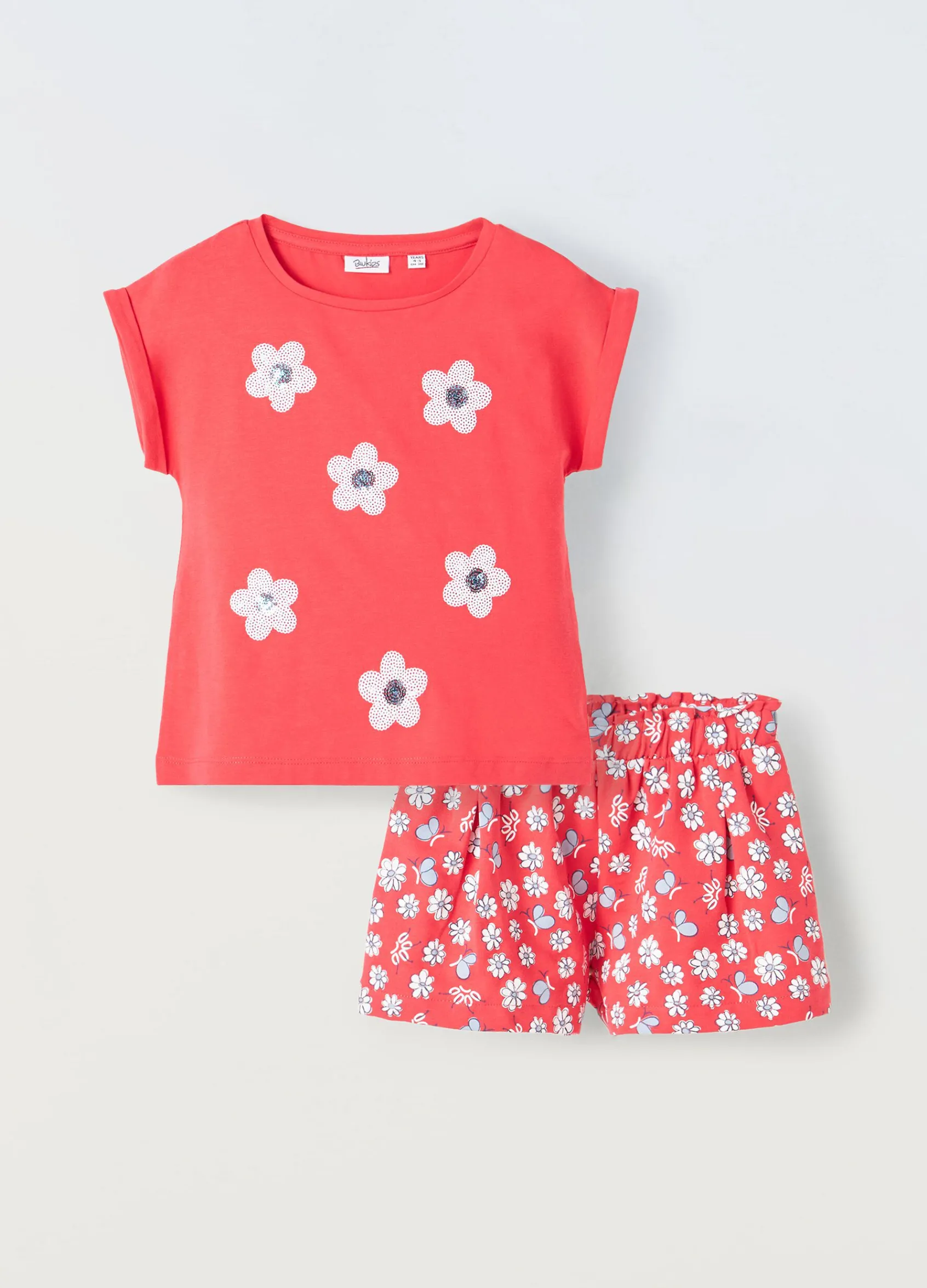 Blukids Jogging set in cotone stretch bambina- Set E Coordinati