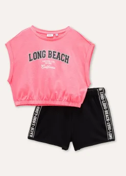 Blukids Jogging set in cotone stretch ragazza- Set E Coordinati