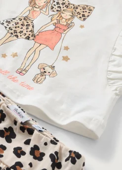 Blukids Jogging set in cotone stretch bambina- Set E Coordinati