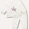 Blukids Jogging set in felpa di puro cotone neonata- Completini