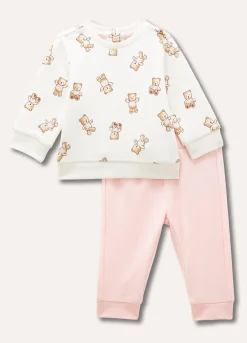 Blukids Jogging set in felpa di puro cotone neonata- Completini