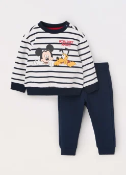 Blukids Jogging set in french terry di puro cotone neonato- Completini