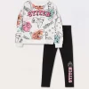 Blukids Jogging set in french terry di misto cotone bambina- Set E Coordinati